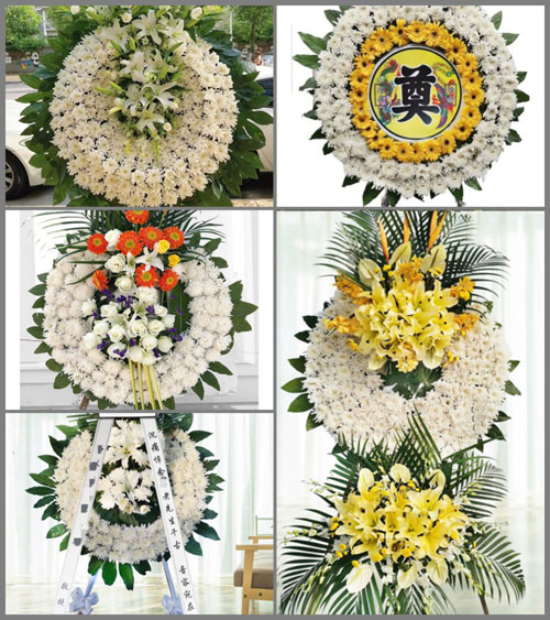 安徽六安市霍邱县城西湖乡双河村花圈速递